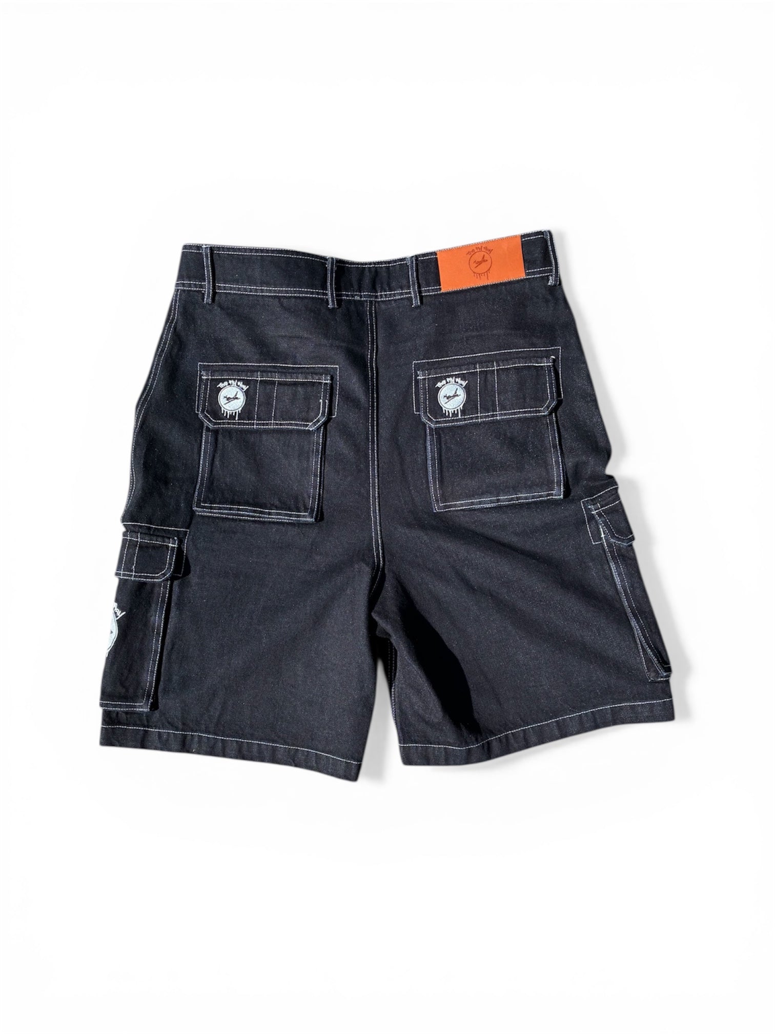 Fly Way Jet Black Cargo Shorts